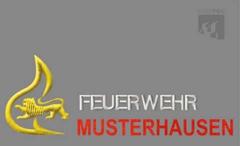 Diensthemd, 1/2 Arm Baden-Württemberg m. Stick Signet